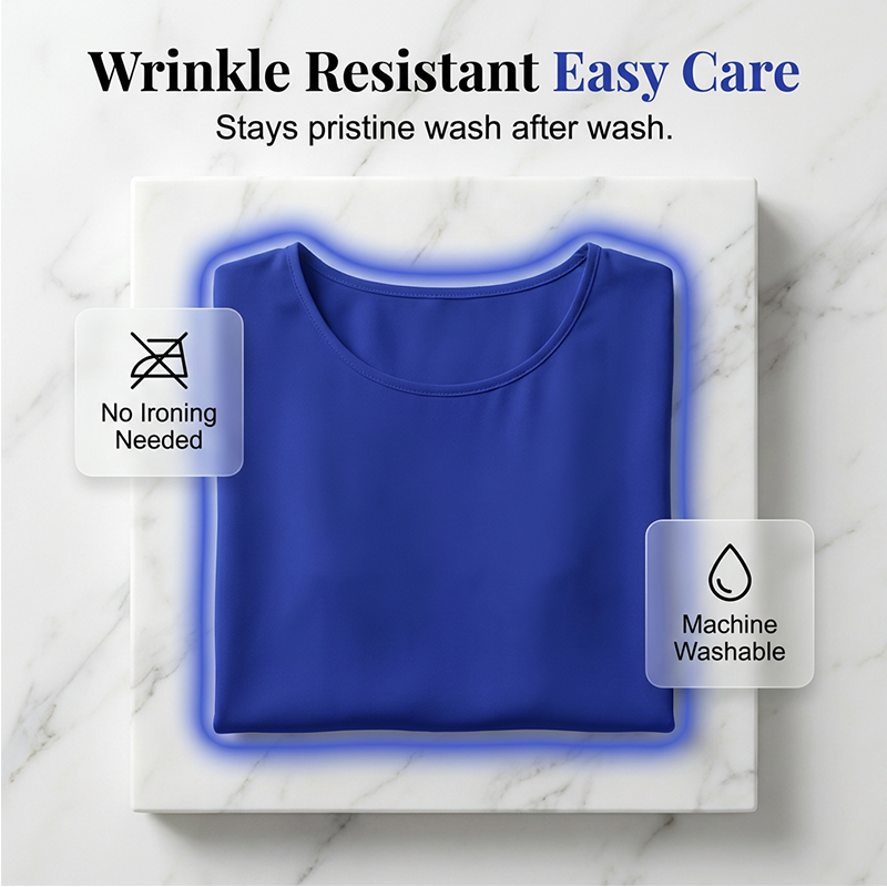👚✨ Women's Premium Blend Fitted Blouse – Elegant Batwing Sleeve Banded Hem Tunic Top