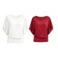 👚✨ Women's Premium Blend Fitted Blouse – Elegant Batwing Sleeve Banded Hem Tunic Top