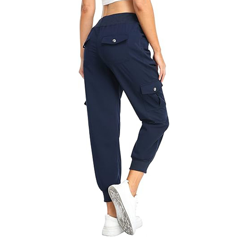 Women's Lightweight Cargo Jogger Pants with Pockets