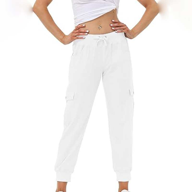 Women's Lightweight Cargo Jogger Pants with Pockets