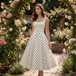 Women's Vintage Polka Dot A-Line Dress
