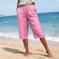 Women's Breathable Summer Casual Capri Pants