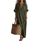 Women’s Minimalist Solid Color Maxi Dress