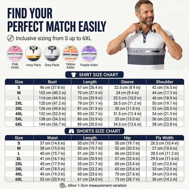 Men's Two-Piece Shirt and Shorts Set