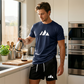 Men's Short Sleeve T-Shirt & Drawstring Shorts Set
