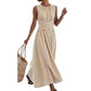 Women Casual Striped Maxi Dress Sleeveless🎀👗