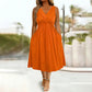 Women's Sleeveless V-Neck Twisted Dress