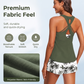 🔥Women's 3-Piece Swimsuit Tankini Set with Shorts