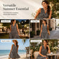 Women's Floral V-Neck Sleeveless Casual Dress