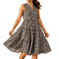 Women's Floral V-Neck Sleeveless Casual Dress