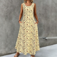 💞Limited-Time Offer-Women's Floral Print Sleeveless Maxi Dress with Pockets