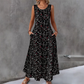 💞Limited-Time Offer-Women's Floral Print Sleeveless Maxi Dress with Pockets