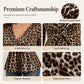 💥Women's Plus Size Leopard Print V-Neck Top