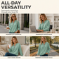 Women’s Half-Zip Cable Knit Sweatshirt