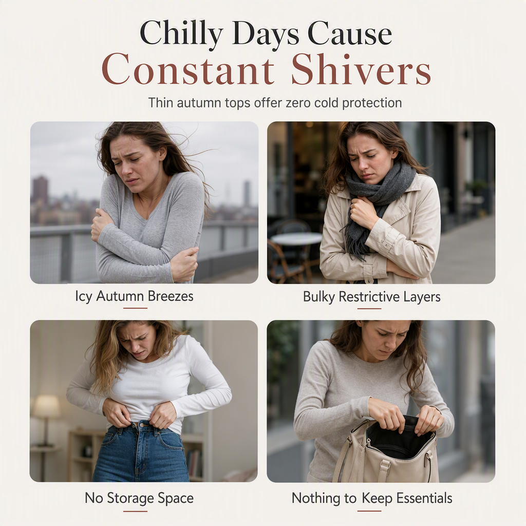 🍂Limited-Time Offer ☁️Women's Warm Crew Neck Long Sleeve Top