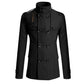 Men's Slim Fit Double Breasted Trench Coat